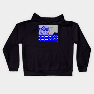 Honolua Bay Hawaii surfing art A Kids Hoodie